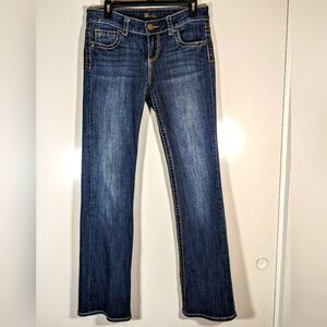 KUT From The Cloth Blue 5 Pocket Designer Jeans Button Flap Size 4